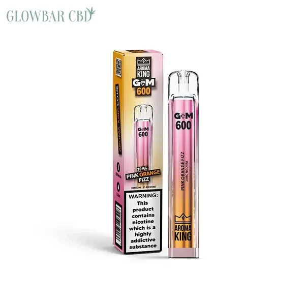 0MG AROMA KING GEM 600 DISPOSABLE VAPE DEVICE 600 PUFFS